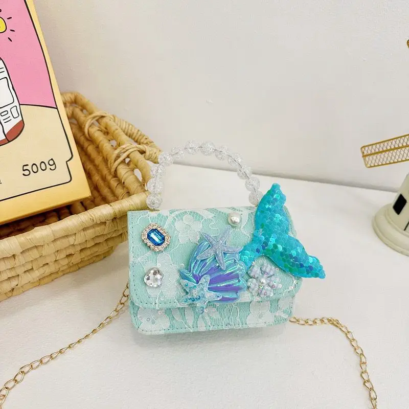 [Brandedbaby] Tas Selempang Blink Blink Mermaid Tas Fashion Glitter Mermaid Premium 1