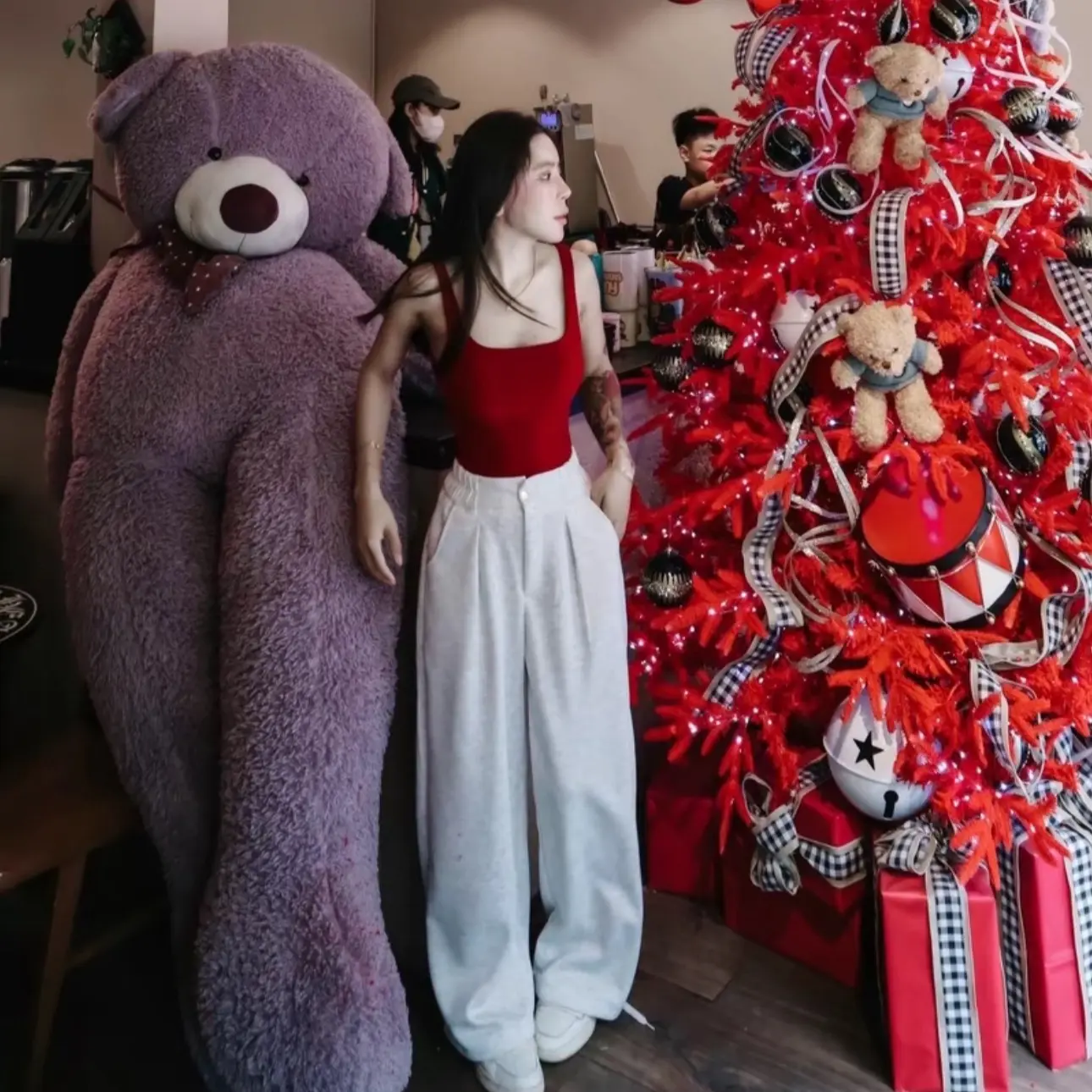 Quần nỉ 2Da dáng suông hottrend dày dặn, cạp chun, khóa kéo, có 2 túi trước, 2 túi sau Nữ Women Pants Đen | BigBuy360 - bigbuy360.vn