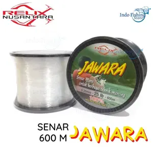 Senar Pancing Jawara By Relix Nusantara 100% Nylon Copolymer 600M Indostar Umpan Mancing Ikan