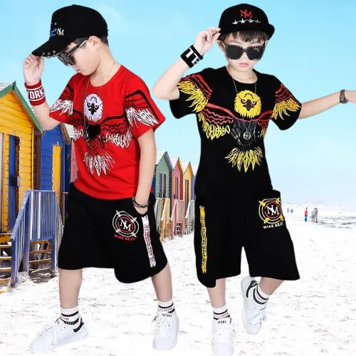 { 12-50kg }.Set Bộ Mã M07. M08 Hình Đại Bàng cho Bé Trai, chất Liệu cotton co giãn 4 chiều mềm mịn, thoáng mát thấm hút mồ hôi tốt, màu sắc đỏ và đen. 4