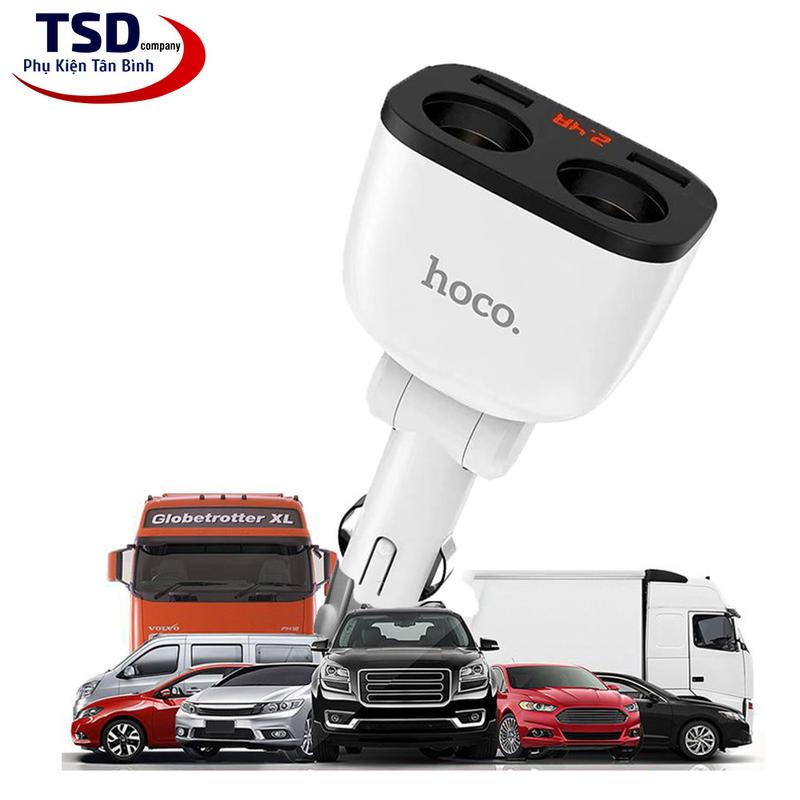 Tẩu Sạc Ô tô Đa Năng Chia Tẩu Hoco Z28 Chính Hãng 5