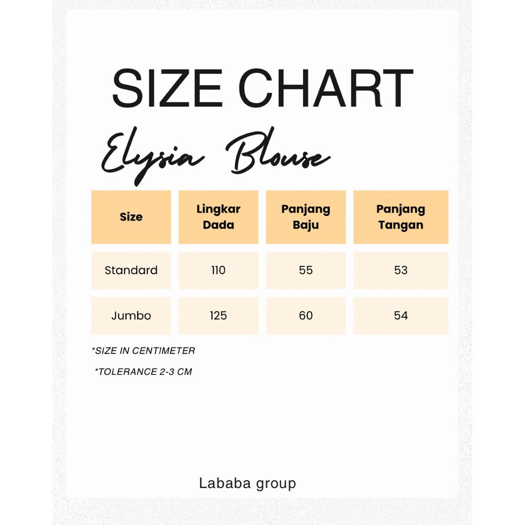 ELYSIA BLOUSE - BLOUSE KOREA