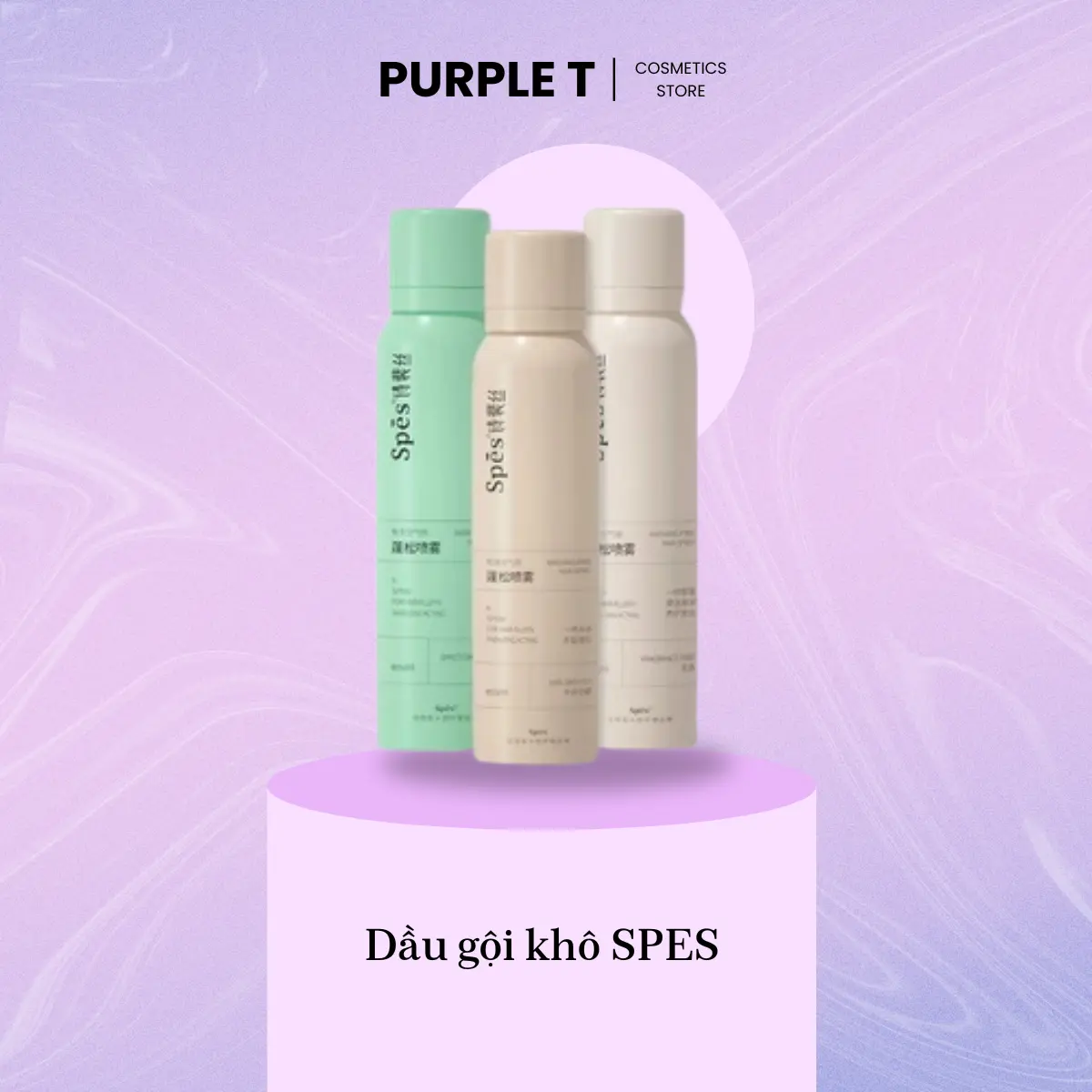 Dầu gội khô SPES dạng xịt 3 tầng hương dưỡng tóc tạo phồng cấp tốc hút dầu không bết dính giữ nếp 8h - 50ml