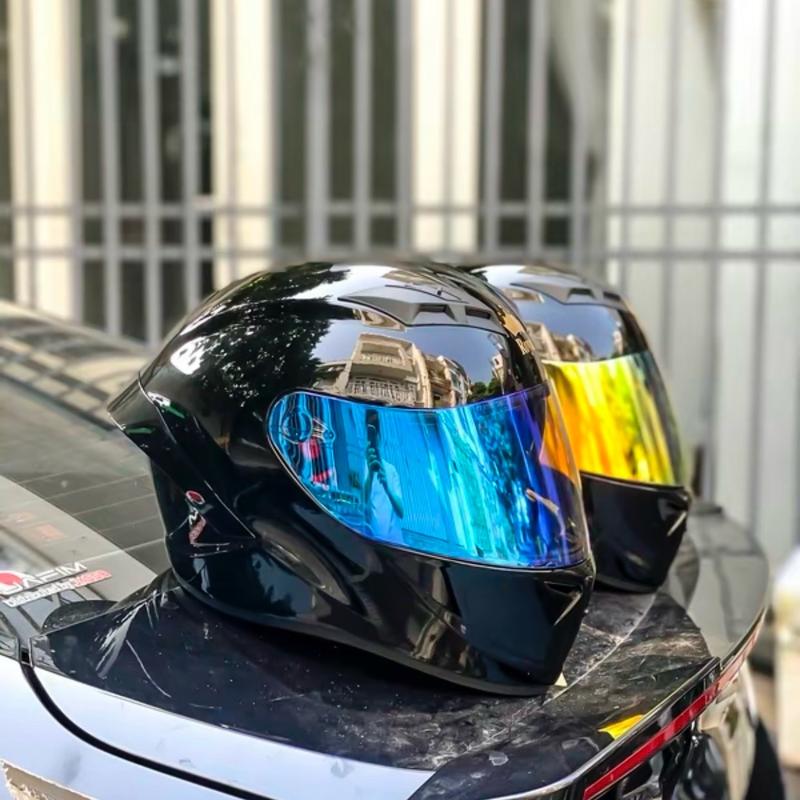 Mũ bảo hiểm Royal các màu lắp kính REVO cao cấp ( Tặng kèm túi đựng mũ, kính trắng ) Helmet