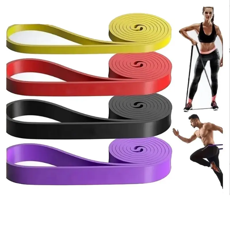 Multiple Color & Size High Elastic Resistance Band, Fitness Elastic Belt, Exercise Resistance Band, Yoga Fitness Equipment for Home Gym Workout, Gymtok 2