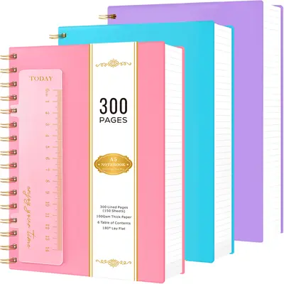 Heavy Bag C-Line 3-Subject Spiral Notebook - Wide Ruled 120 Pages With ...