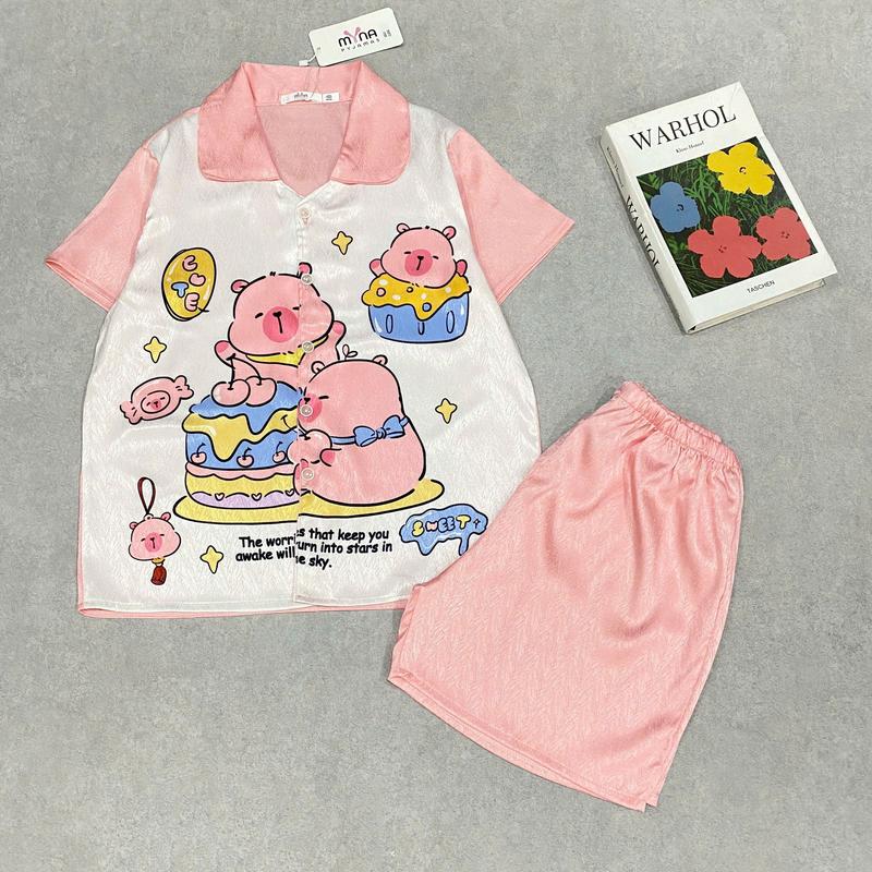 Đồ bộ CỘC ĐÙI, Đồ ngủ cho bé gái Tay NGẮN, QUẦN ĐÙI, Bộ Pijamas ĐÙI cho Bé ,  size từ 8-40kg 9