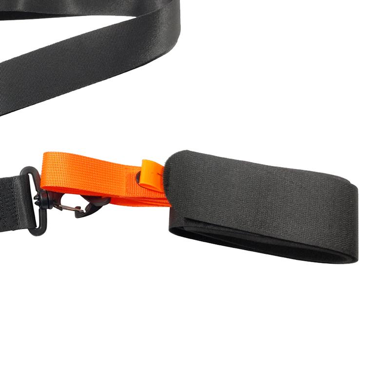 Ski Pole Carrying Strap Adjustable Ski Pole Shoulder Strap Skiboard Fixed Strap with Ant- Pad Black 4