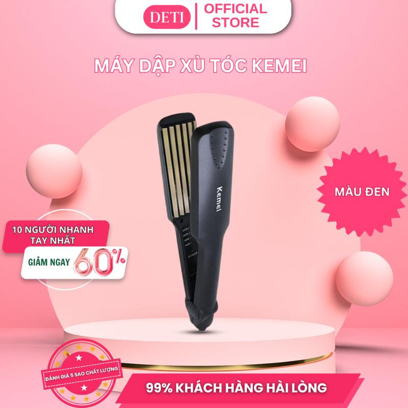 Máy Dập Xù Tóc KEMEI 332, Chức năng dập xù, bấm xù , bấm mè tạo kiểu tóc làm phồng chân tóc bản to