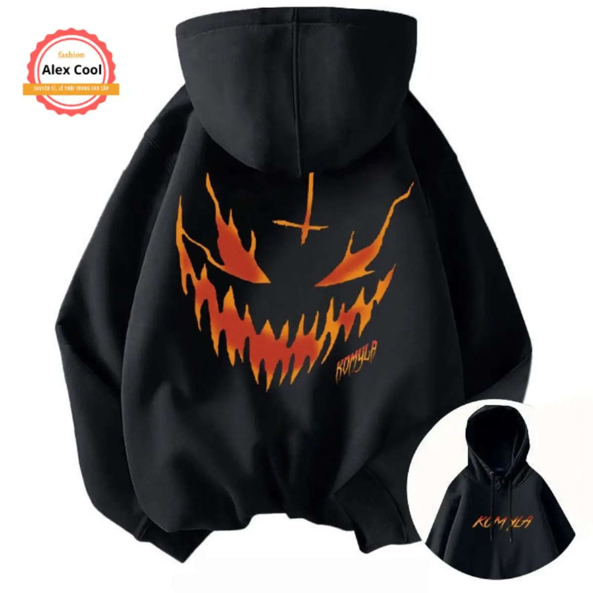 Áo hoodie nam unisex dày dặn form rộng chất nỉ bông có mũ trùm đầu Alex cool HD11