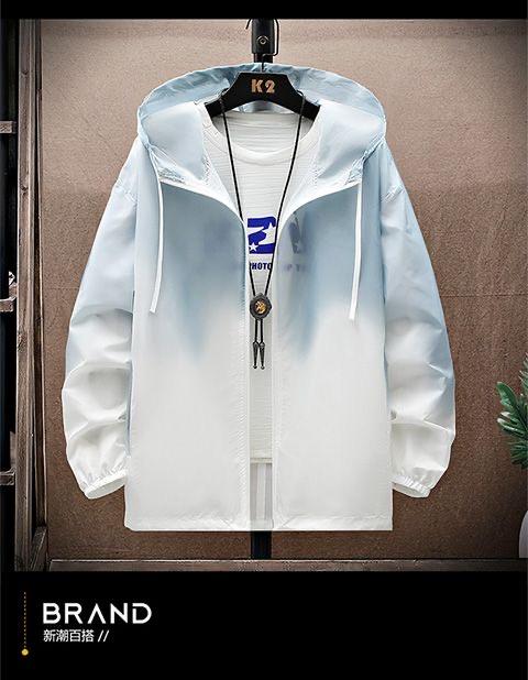 Product Introduction of Man Fashion Spring Summer Sun Protection Clothing Long Sleeve Hoodies Couple Students Soft Leisure Zip-up Coat Sweatshirts Top byther  reflective  jacket 20