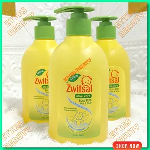Zwitsal Baby Bath Hair & Body Wash Pump 300ml Aloe Vera Ettes Beauty Expired Panjang Bayi Baru lahir Bayi Balita Cewek Cowok Boys Essential