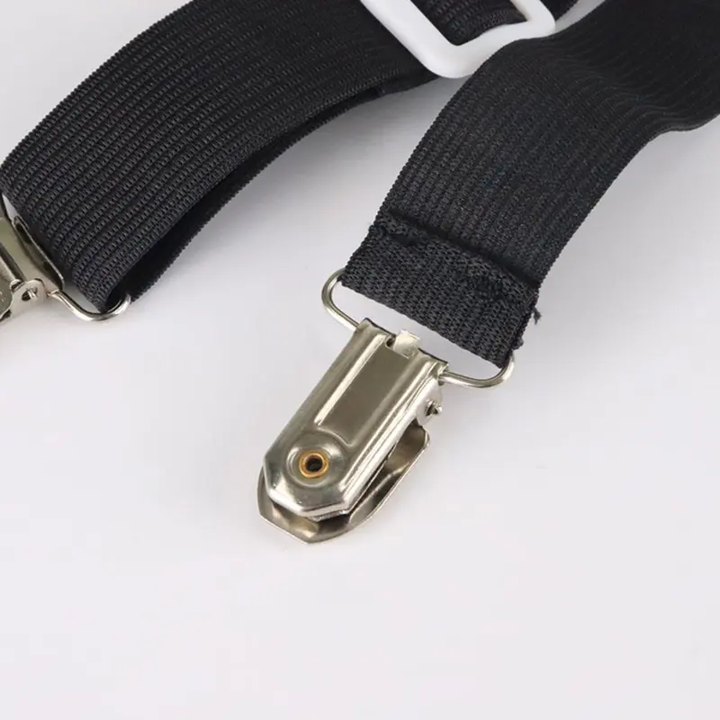 (ODDITYS) Bộ căng tấm có thể điều chỉnh, 2 mảnh, đàn hồi với kẹp kim loại, dây đai căng tấm cho ga trải giường, nệm, bàn ủi hoặc ghế sofa 7