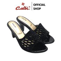 Gambar Calbi Sandal Hak tinggi Wanita Kondangan Mewah 8 cm - BBEX 1839 - Hitam, 36 dari Calbi Kota Tangerang 2 Tokopedia