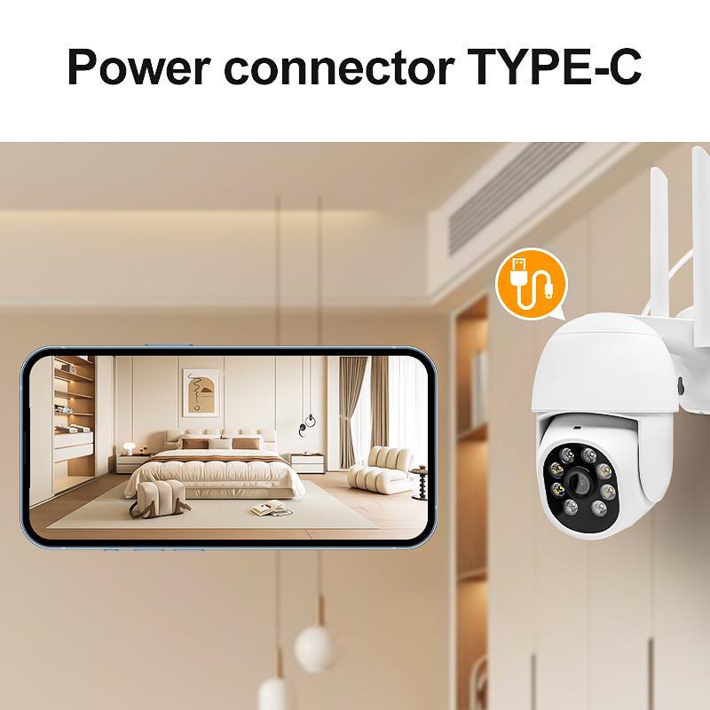Product Introduction of 2.4GHz WiFi Camera, Plug and Play Security Camera, Outdoor & Indoor Camera with Dual-way Audio Dialogue, Suitable for Youth and Pet Safety 7