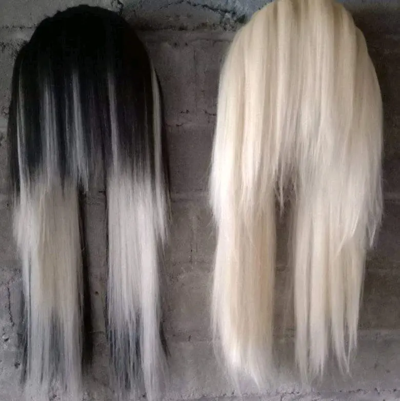 Kreasikan dengan Rambut Barong Putih Berkualitas Tinggi untuk Media Hiasan