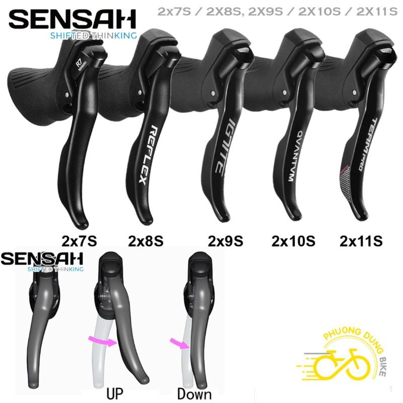  Tay đề lắc xe đạp SENSAH 2x7S 2x8S 2x9S 2x10S 2x11 Speed - Hàng chính Hãng 