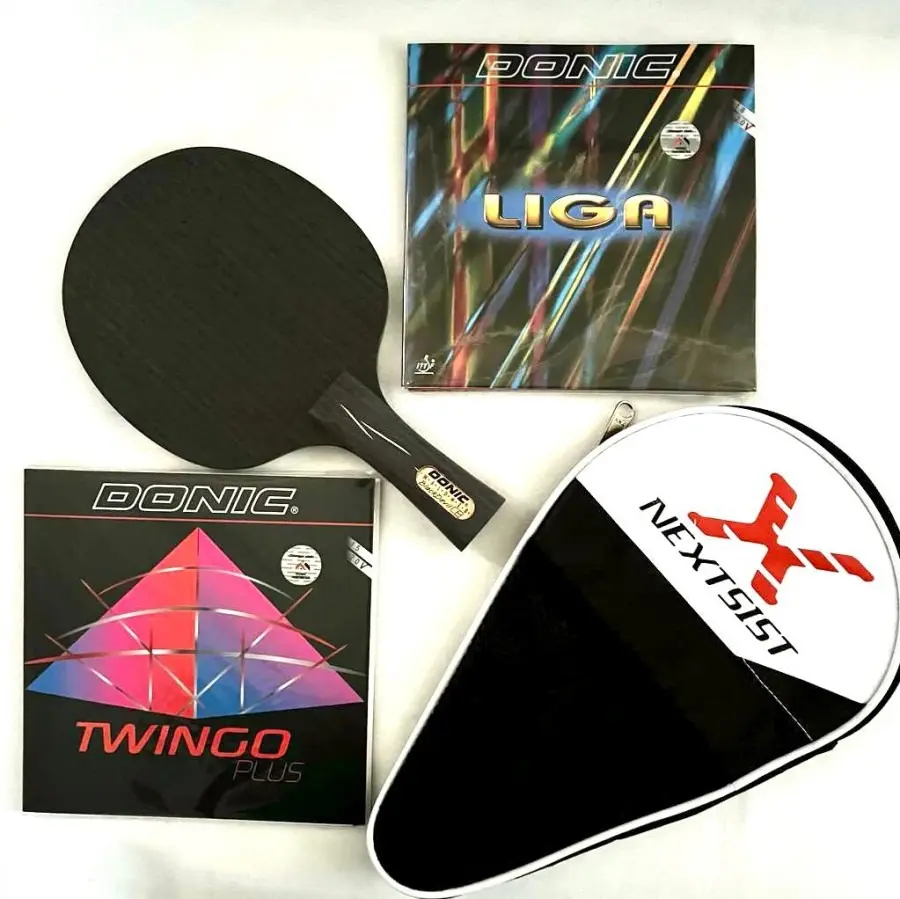 Raket Tenis Meja Donic Black Devil Kombinasi Karet Set