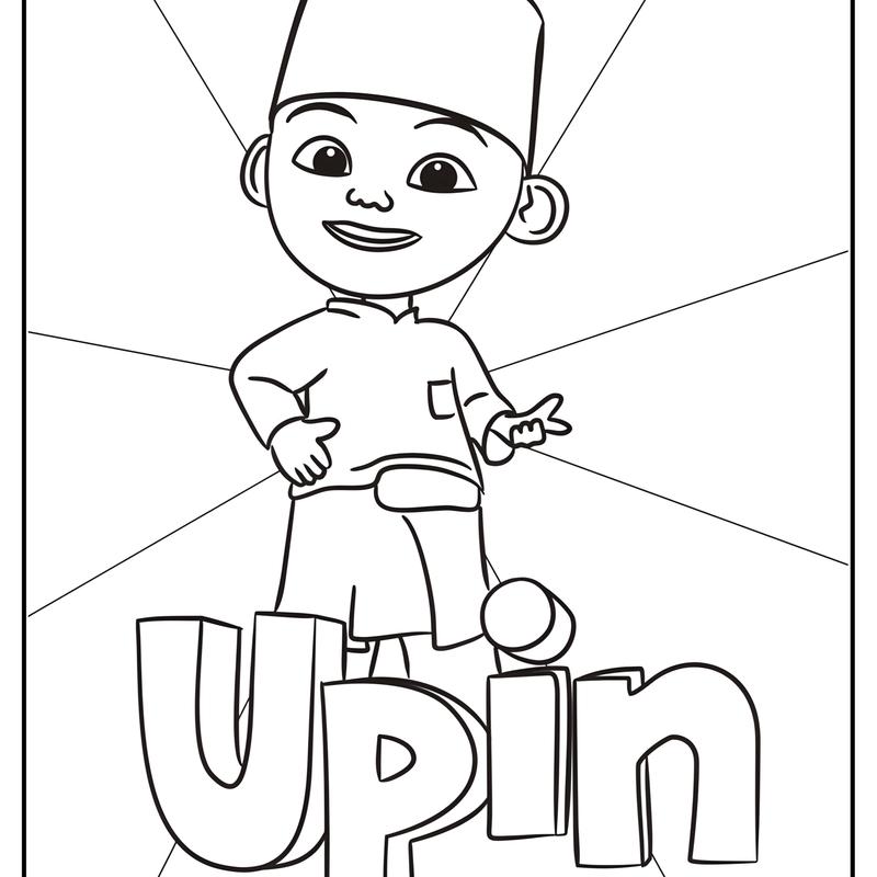 kertas gambar mewarnai anak A4 (UPIN & IPIN) / Pendidikan / Beraneka warna Belajar Perempuan Kotak Toys 4