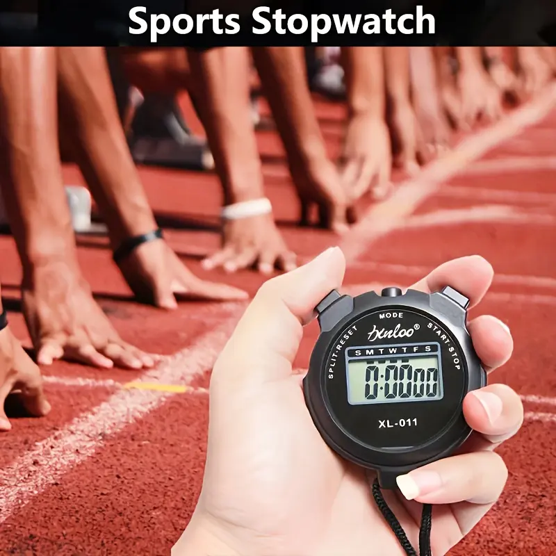Product Introduction of 1pc Electronic Stopwatch, Multifunctional, Digital Display, Battery Powered, 36V, ABS Material, Non-rechargeable Button Battery (Diameter20mm), with Referee Timer, for Sports, Fitness, Running, Track and Field Training, Birthday, Christmas 0