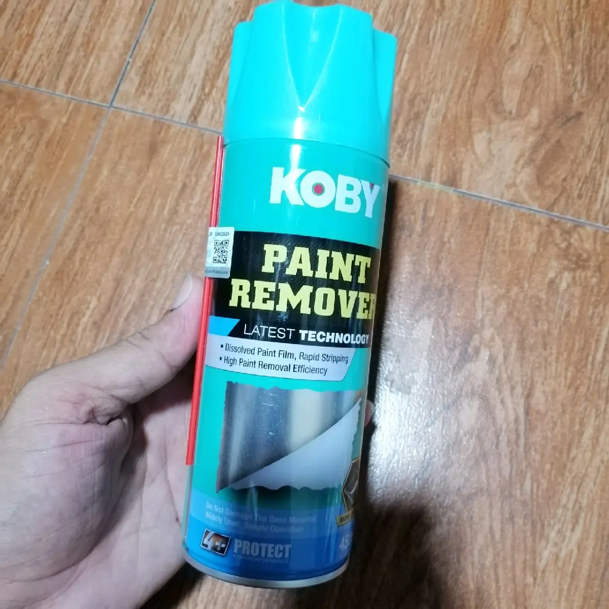 KOBY PAINT REMOVER LATEST TECHNOLOGY 450ML DISSOLVED PAINT FILM, RAPID ...
