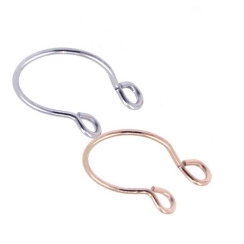 Product Introduction of Stainless Steel U-shaped Nose Rings Nose Clips And Plating Nose Pins Fittings Vacuum Piercing Z4T5 24
