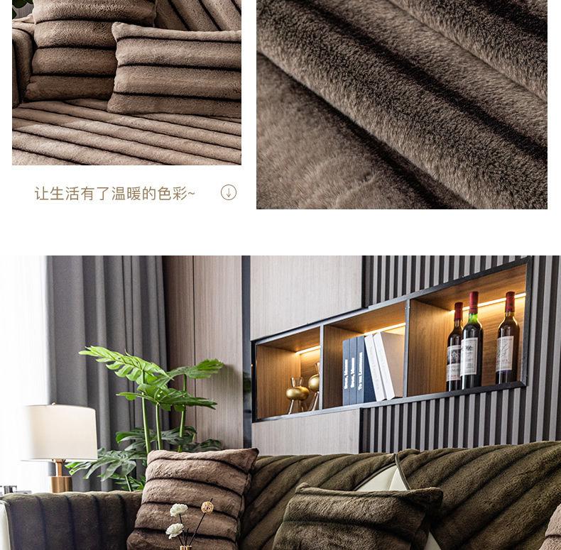Product Introduction of Autumn and Winter Short Wool Sofa Cushion Nordic Modern High-End Thickened Non-Slip Universal Light Luxury Winter Fur Sofa Cover 17