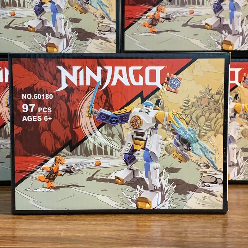 ( Tặng 1 nhân vật mini ninja ) Bộ đồ chơi lắp ráp mô hình Ninjago 60180 Zane’s Power Up Mech EVO