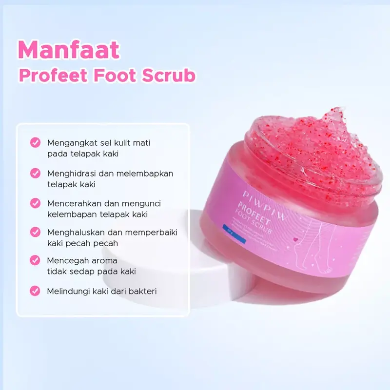 PIW PIW Foot Scrub Merawat Kaki Pecah Pecah Pengangkat Sel Kulit Mati Perawatan Hand Pencerah Tangan 3