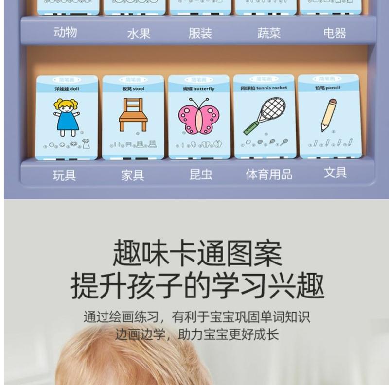 Product Introduction of Children's Writing Board LCD Handwriting Board Drawing Board Toy Erasable Doodle Board Card Early Learning Machine Educational Learning Machine 9
