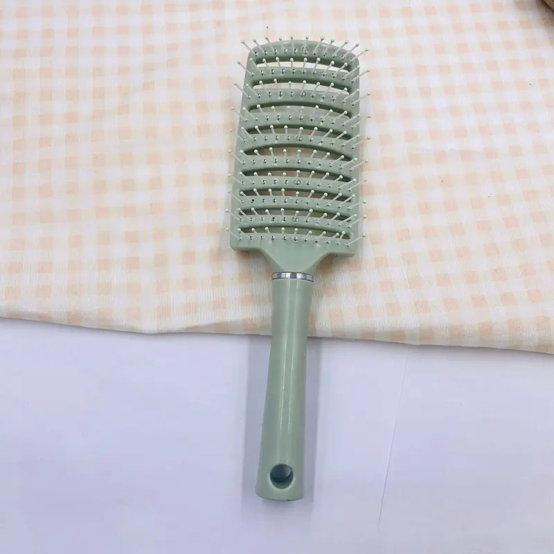 Hollow-out Design Hair Brush, 1 Count Scalp Massage Comb, Curly Hair Detangling & Styling Tool 7