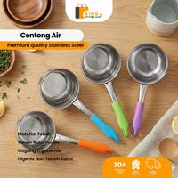 Gambar BINSA - Gayung Air Stainless Panci Bulat Gagang Plastik Ukuran 14/16/18/20 cm 1157 - 14 cm dari Binsa Kitchenware Kab. Tangerang 2 Tokopedia