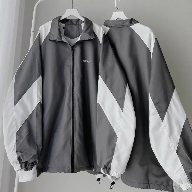 Áo Khoác Dù DERERRO Logo Bomber Nam Nữ Ulzzang Form Rộng Nam Nữ Năng Động Cực Ngầu Menswear Tay Dài Jacket Xanh Đen 5
