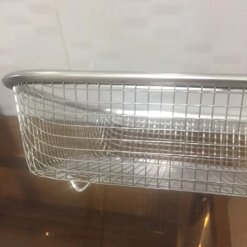 Rổ lưới inox không rỉ sét kích thước 29 x 21cm-Rổ Inox Lưới Đa Năng Giỏ Kitchen 4