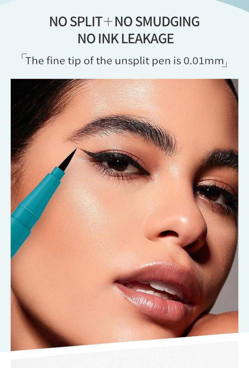 Product Introduction of QIC Cool Black Quick-Dry Eyeliner Pen, Smudge-Proof, Waterproof, Sweat-Resistant Liquid Eyeliner Pen, Aegyo-sal Pen waterline  eyeliner jeffree star  eyeliner demitra  lip  liner chiara  eyeliner demitra  lip  liner brush lipstick  hubabah  original 0