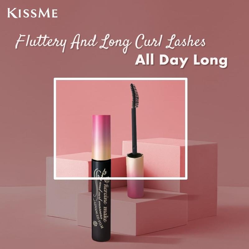 Mascara Dạng màng Film Kissme Heroine Make  Chống Trôi Giúp Nâng Cong Và Dài Mi (6G) 3