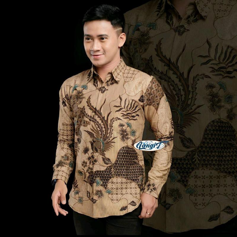 KEMEJA BATIK PRIA LENGAN PANJANG EXCLUSIVE,ATASAN BATIK COWOK TERBARU, KEMEJA Katun PRIA Motif Baju Batik Mewah 4