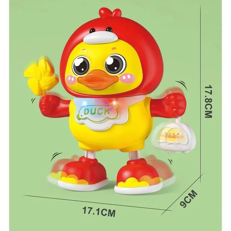 HAPPYTOYS.888 #C87 Mainan Dancing Bebek / Mainan Anak Dancing Duck / Mainan Anak Bebek Joget Music dan Lampu 5