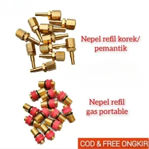 Alat isi ulang gas PORTABLE refill gas kaleng portable simple nepel isi ulang gas portable bahan KUNINGAN refill korek gas Alat isi ulang gas PORTABLE refill gas kaleng portable simple nepel isi ulang gas portable bahan KUNINGAN refill korek gas