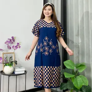 Daster Wanita Erina Busui Friendly Resleting Depan Rayon Bumil Tidur Fit Nyaman