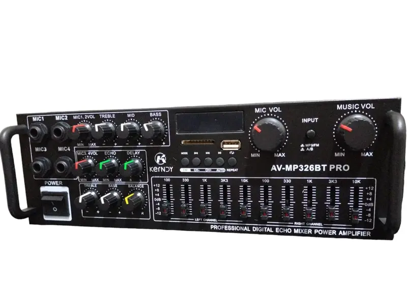 Bluetooth EQ Audio Amplifier Karaok Home Theater 2000W Coaxial optical Kerndy 326BT PRO 5