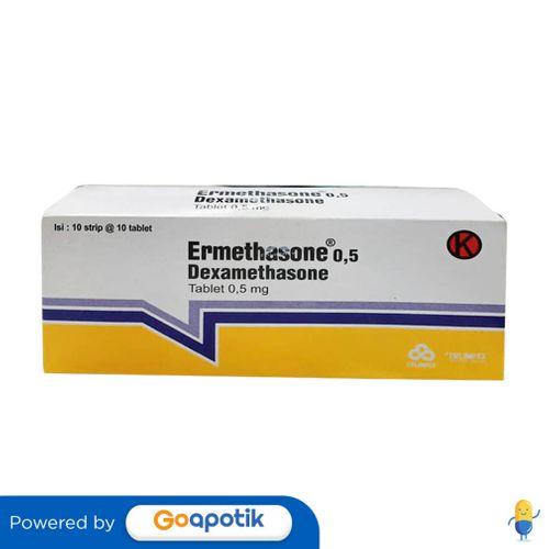 Gambar ERMETHASONE 0.5 MG BOX 100 TABLET dari Apotek Lany Farma's by GoA Kab. Jember Tokopedia