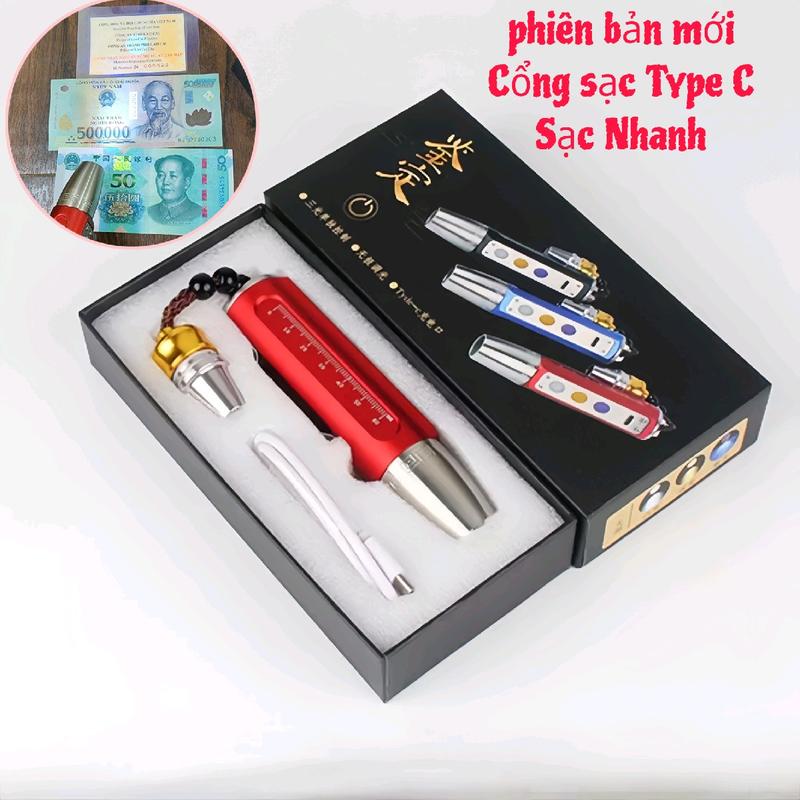 Đèn pin soi đá quý, giấy tờ, gạch cua bản Pro sạc nhanh type C .ÁNH SÁNH CỰC MẠNH