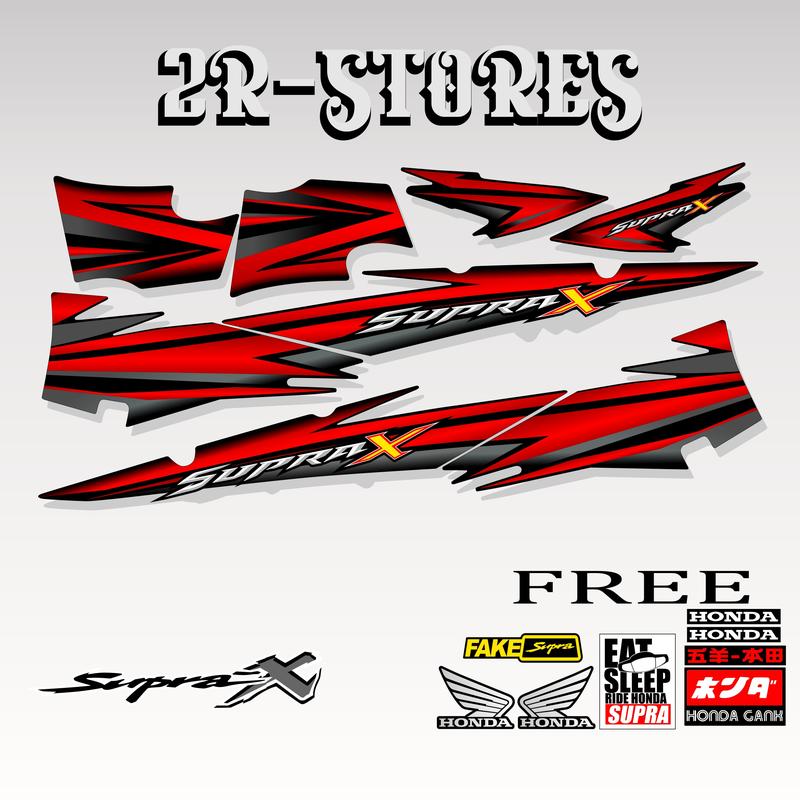 Product Introduction of striping supra x lama grafis 07 stiker lis body supra x Motorcycle 3