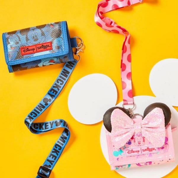 Product Introduction of Factory Wholesale Australian Smiggle Wallet Mickey Minnie Children Student Lanyard Multifunctional Card Holder Storage Bag Coin Purse 1