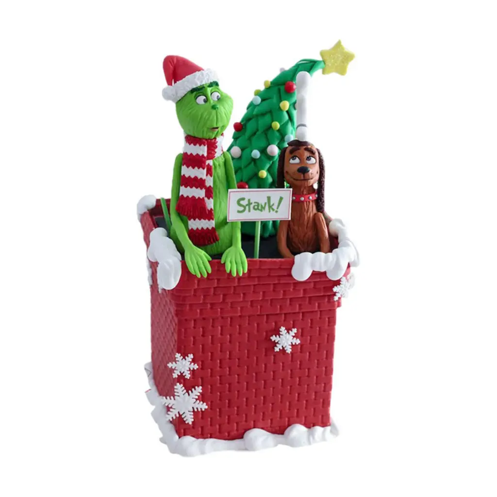 thwoscion Christmas Hanging Ornament Christmas Tree Pendant Colorful Christmas Cartoon Car Pendant Decoration Festive Holiday Ornament for Car New Year Gift