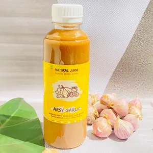 Arsy Garlic Juice 250ml, Bawang putih tunggal, Jahe Merah, Lemon, Madu, Cuka Apel, Kayu manis