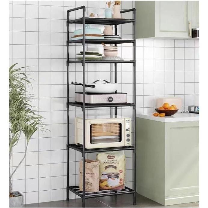 ￼Kệ Để Đồ Đa Năng - Kệ Nhà Bếp, Kệ Phòng Khách, Phòng Ngủ 6 Tầng Khung Thép Cacbon Lắp Ghép Kitchen 0