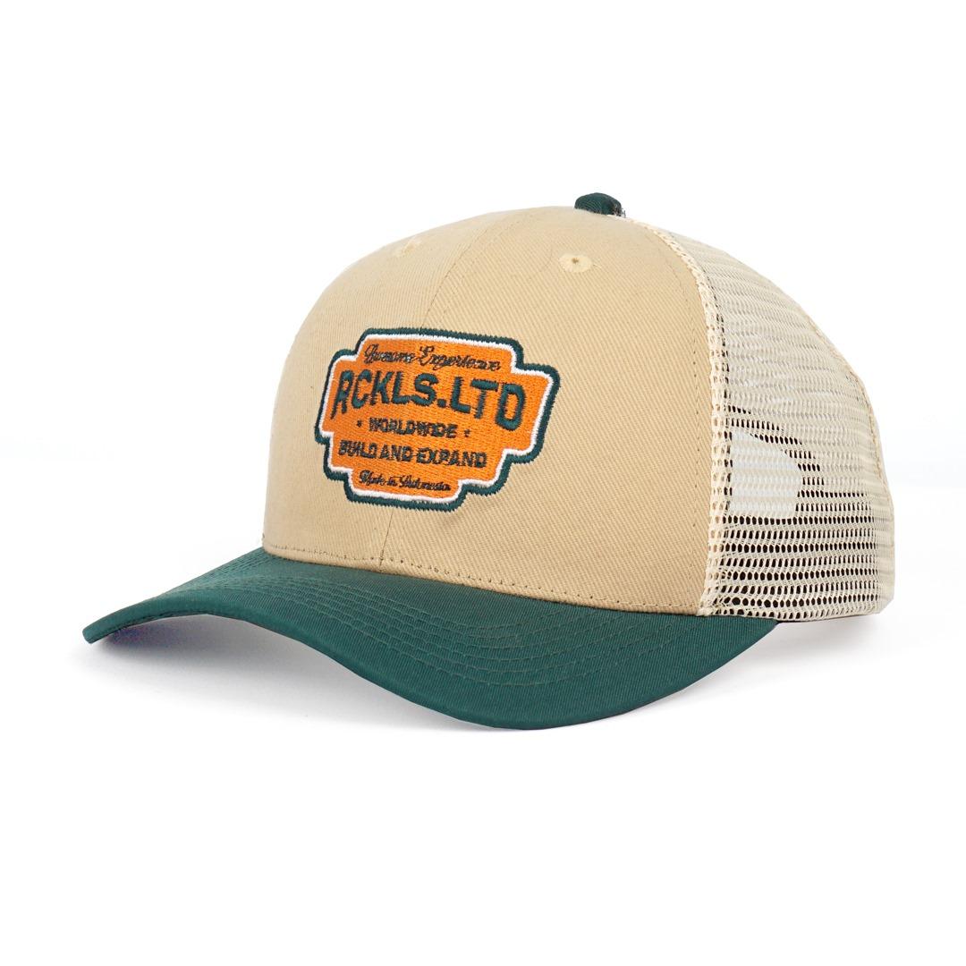 Promo RCKLS. Topi Jaring Pria Distro Original Trucker Hat Build Cream ...