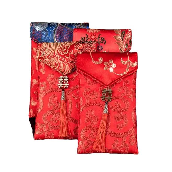 Bao Lì Xì Vải Gấm Nhiều Hoa Văn Cao cấp Ngày Tết,Cưới Hỏi, Nạp Tài.